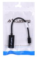 Lanberg Adapter Lanberg AD-0005-BK (Mini DisplayPort M - HDMI F; 0,20m; kolor czarny)