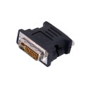 Lanberg Adapter Lanberg AD-0012-BK (DVI-I (Dual link) M - D-Sub (VGA) F; kolor czarny)