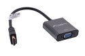 Lanberg Adapter Lanberg AD-0017-BK (HDMI M - D-Sub (VGA) F; 0,20m; kolor czarny)