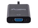 Lanberg Adapter Lanberg AD-0017-BK (HDMI M - D-Sub (VGA) F; 0,20m; kolor czarny)