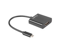 Lanberg Adapter Lanberg AD-UC-HD-01 (USB typu C M - HDMI F; 0,15m; kolor czarny)