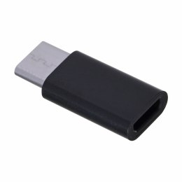 SAVIO Adapter SAVIO AK-31/B (Micro USB F - USB typu C M; kolor czarny)