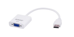 SAVIO Adapter SAVIO CL-27/B (HDMI M - D-Sub (VGA) F; 0,10m; kolor biały)