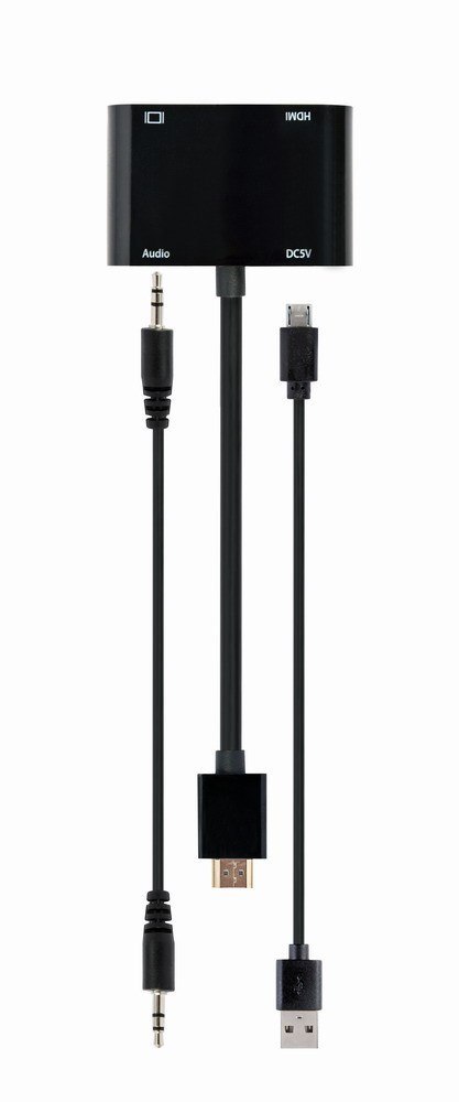 GEMBIRD ADAPTER HDMI MĘSKI DO HDMI ŻEŃSKI + VGA ŻEŃSKI Z AUDIO + PORT ZASILANIA GEMBIRD ADAPTER HDMI MĘSKI DO HDMI ŻEŃSKI + VGA ŻEŃSKI Z AUDIO + PORT ZASILANIA