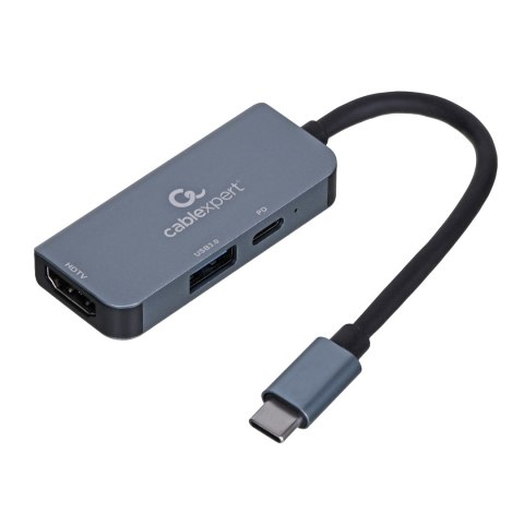 GEMBIRD MULTI ADAPTER USB TYP-C 3W1 (HUB USB + HDMI + PD) GEMBIRD MULTI ADAPTER USB TYP-C 3W1 (HUB USB + HDMI + PD)