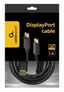 GEMBIRD Kabel GEMBIRD CC-DP2-6 (DisplayPort M - DisplayPort M; 1,8m; kolor czarny)
