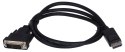 GEMBIRD Kabel GEMBIRD CC-DPM-DVIM-1M (DisplayPort M - DVI-D M; 1m; kolor czarny)