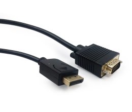 GEMBIRD Kabel GEMBIRD CCP-DPM-VGAM-6 (D-Sub (VGA) M - DisplayPort M; 1,8m; kolor czarny)