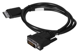 Lanberg Kabel Lanberg CA-DPDV-10CU-0010-BK (DisplayPort M - DVI-D M; 1m; kolor czarny)