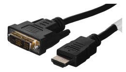 Lanberg Kabel Lanberg CA-HDDV-10CC-0018-BK (HDMI M - DVI-D (18+1) M; 1,8m; kolor czarny)