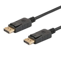 SAVIO Kabel SAVIO CL-136 (DisplayPort M - DisplayPort M; 2m; kolor czarny)