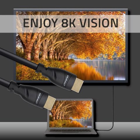 QOLTEC KABEL HDMI V2.1 ULTRA HIGH SPEED 8K | 60HZ | 26AWG | GOLD QOLTEC KABEL HDMI V2.1 ULTRA HIGH SPEED 8K | 60HZ | 26AWG | GOLD