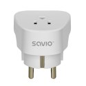 SAVIO SAVIO ADAPTER PODRÓŻNY, GNIAZDO US - WTYK EU AP-01