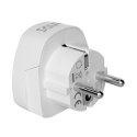 SAVIO SAVIO ADAPTER PODRÓŻNY, GNIAZDO US - WTYK EU AP-01