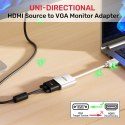 UNITEK UNITEK ADAPTER HDMI - VGA, FULLHD 60HZ, BIAŁY, M/F