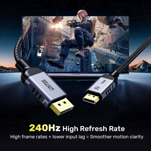 UNITEK KABEL DISPLAYPORT 2.1 8K@120HZ 1,5M UNITEK KABEL DISPLAYPORT 2.1 8K@120HZ 1,5M