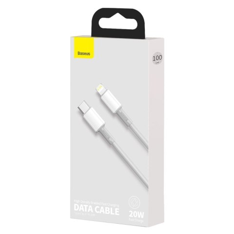 BASEUS KABEL USB-C DO LIGHTNING 20W, 5A, 1M(BIAŁY) BASEUS KABEL USB-C DO LIGHTNING 20W, 5A, 1M(BIAŁY)