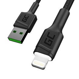 Green Cell GREEN CELL KABEL KABGC05 KABEL GREEN CELL GC RAY USB - LIGHTNING 120CM, BIAŁY LED, SZYBKIE ŁADOWANIE