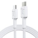 Green Cell GREEN CELL KABEL KABGC30W GC POWERSTREAM USB-C - USB-C 120CM, POWER DELIVERY 60W, ULTRA CHARGE, QC 3.0, BIAŁY