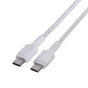 Green Cell GREEN CELL KABEL KABGC30W GC POWERSTREAM USB-C - USB-C 120CM, POWER DELIVERY 60W, ULTRA CHARGE, QC 3.0, BIAŁY