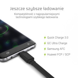 Green Cell GREEN CELL KABEL USB - USB-C 25CM QUICK CHARGE 3.0