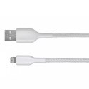 Belkin Kabel Belkin BoostCharge Braided Lightning to USB-A Cable 1m oplot White