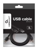 GEMBIRD Kabel GEMBIRD CCP-USB2-AMAF-10 (USB 2.0 typu A F - USB 2.0 typu A M; 3m; kolor czarny)