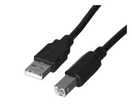 Lanberg Kabel Lanberg CA-USBA-10CC-0018-BK (USB 2.0 M - USB 2.0 M; 1,8m; kolor czarny)