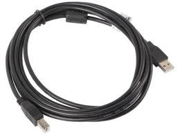 Lanberg Kabel Lanberg CA-USBA-11CC-0030-BK (USB 2.0 typu A M - USB 2.0 typu B M; 3m; kolor czarny)