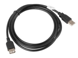 Lanberg Kabel Lanberg CA-USBE-10CC-0018-BK (USB 2.0 M - USB 2.0 F; 1,8m; kolor czarny)