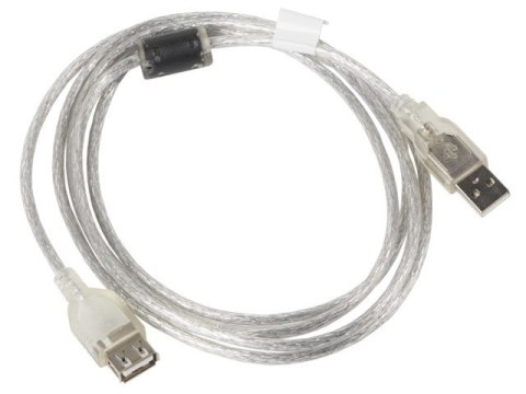 Kabel Lanberg CA-USBE-12CC-0018-TR (USB 2.0 M - USB 2.0 F; 1,8m; kolor biały) Kabel Lanberg CA-USBE-12CC-0018-TR (USB 2.0 M - USB 2.0 F; 1,8m; kolor biały)