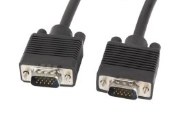 Lanberg Kabel Lanberg CA-VGAC-10CC-0150-B (D-Sub (VGA) M - D-Sub (VGA) M; 15m; kolor czarny)