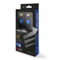 SAVIO Kabel SAVIO GCL-02 (HDMI M - HDMI M; 1,8m; kolor czarno-niebieski)