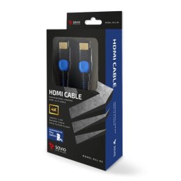 SAVIO Kabel SAVIO GCL-05 (HDMI M - HDMI M; 3m; kolor czarno-niebieski)