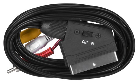 Kabel męski SAVIO CL-133 (SCART M - RCA x 3 M; 2m; kolor czarny) Kabel męski SAVIO CL-133 (SCART M - RCA x 3 M; 2m; kolor czarny)