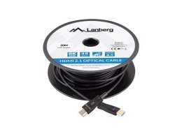 Lanberg LANBERG KABEL HDMI M/M V2.1 20M 8K OPTYCZNY AOC CA-HDMI-30FB-0200-BK