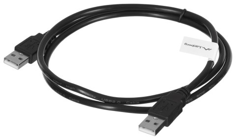 LANBERG KABEL USB-A 2.0 M/M 1M CZARNY CA-USBA-20CU-0010-BK LANBERG KABEL USB-A 2.0 M/M 1M CZARNY CA-USBA-20CU-0010-BK