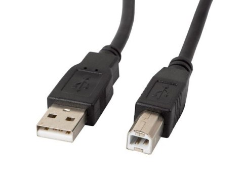 LANBERG KABEL USB-A -> USB-B M/M 1M (FERRYT, CZARNY) CA-USBA-11CC-0010-BK LANBERG KABEL USB-A -> USB-B M/M 1M (FERRYT, CZARNY) CA-USBA-11CC-0010-BK