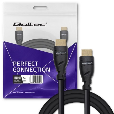 QOLTEC KABEL HDMI V2.1 ULTRA HIGH SPEED 8K | 60HZ | 26AWG | GOLD QOLTEC KABEL HDMI V2.1 ULTRA HIGH SPEED 8K | 60HZ | 26AWG | GOLD