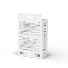 SAVIO SAVIO KABEL HDMI (M) V2.1, KĄTOWY, 5M, 8K, MIEDŹ, NIEBIESKO-CZARNY, ZŁOTE KOŃCÓWKI, ETHERNET/3D CL-175