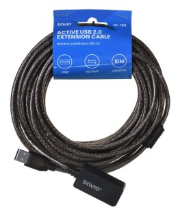 SAVIO SAVIO PRZEDŁUŻKA PORTU USB AKTYWNA 10M USB AM - USB AF CL-130
