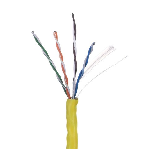 LANBERG KABEL UTP 1GB/S 305M DRUT CCA ŻÓŁTY LCU6-10CC-0305-Y LANBERG KABEL UTP 1GB/S 305M DRUT CCA ŻÓŁTY LCU6-10CC-0305-Y