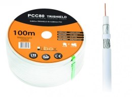 Libox LIBOX KABEL KONCENTRYCZNY PCC80 ŻYŁA 0,8MM CU 100M
