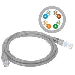 Patchcord UTP A-LAN KKU5SZA3 (RJ45 - RJ45 ; 3m; UTP; kat. 5e; kolor szary) Patchcord UTP A-LAN KKU5SZA3 (RJ45 - RJ45 ; 3m; UTP; kat. 5e; kolor szary)