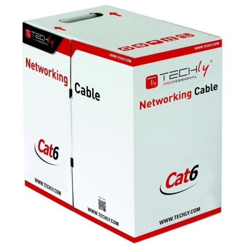 TECHLY KABEL SKRĘTKA KAT 6 S/FTP PIMF DRUT 305M BO TECHLY KABEL SKRĘTKA KAT 6 S/FTP PIMF DRUT 305M BO