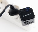 GEMBIRD GEMBIRD WIFI REPEATER MINI WNP-RP300-03-BK B/G/N300 + GNIAZDO RJ45, DO GNIAZDKA 230V, CZARNY