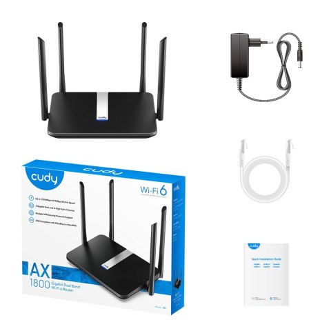 Router CUDY X6 LAN Gigabit AX1800 WiFi 6 Mesh Router CUDY X6 LAN Gigabit AX1800 WiFi 6 Mesh
