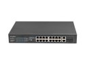Lanberg LANBERG SWITCH RACK 19" 16X 100MB POE+/2X COMBO GIGABIT 150W NIEZARZĄDZALNY RSFE-16P-2C-150