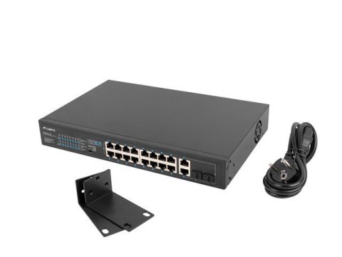 LANBERG SWITCH RACK 19" 16X 100MB POE+/2X COMBO GIGABIT 250W NIEZARZĄDZALNY RSFE-16P-2C-250 LANBERG SWITCH RACK 19" 16X 100MB POE+/2X COMBO GIGABIT 250W NIEZARZĄDZALNY RSFE-16P-2C-250
