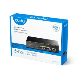CUDY Switch CUDY FS1006P 6-Port 10/100M PoE+ 60W